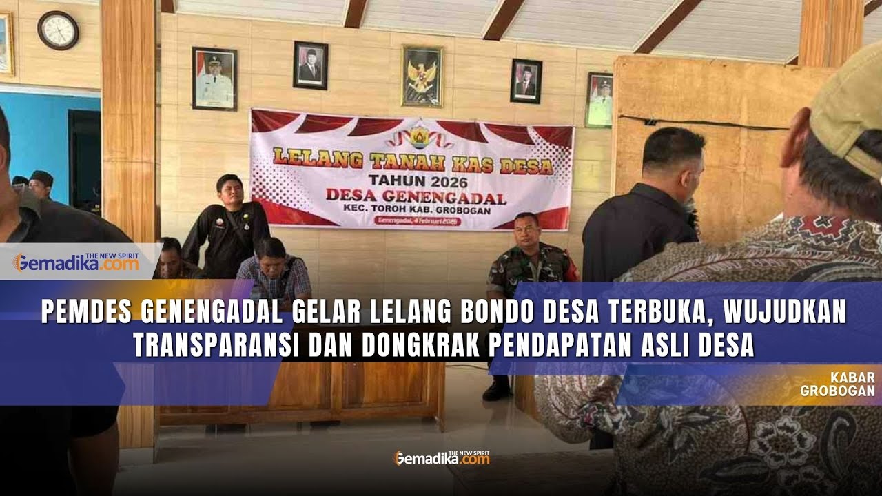 Pemdes Genengadal Gelar Lelang Bondo Desa Terbuka, Wujudkan Transparansi dan Dongkrak PAD