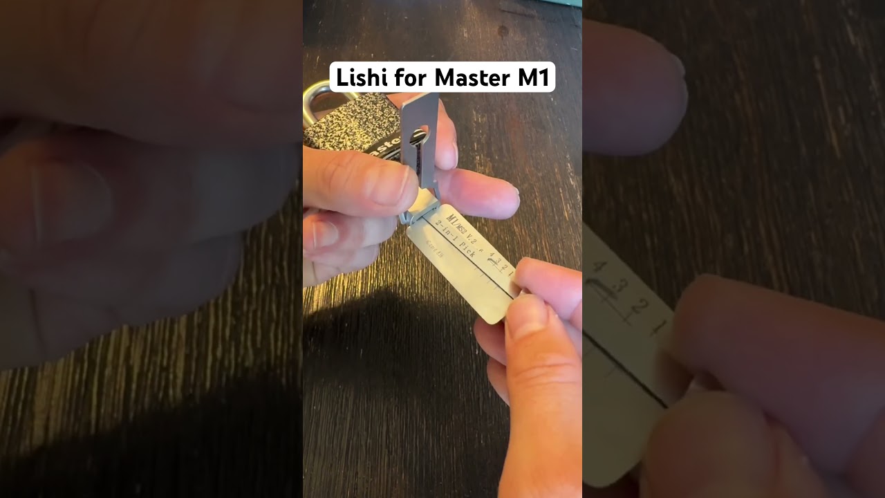 The Lishi Padlock pick makes quick work of the Master No. 3. Good tool to have. #lockpicking