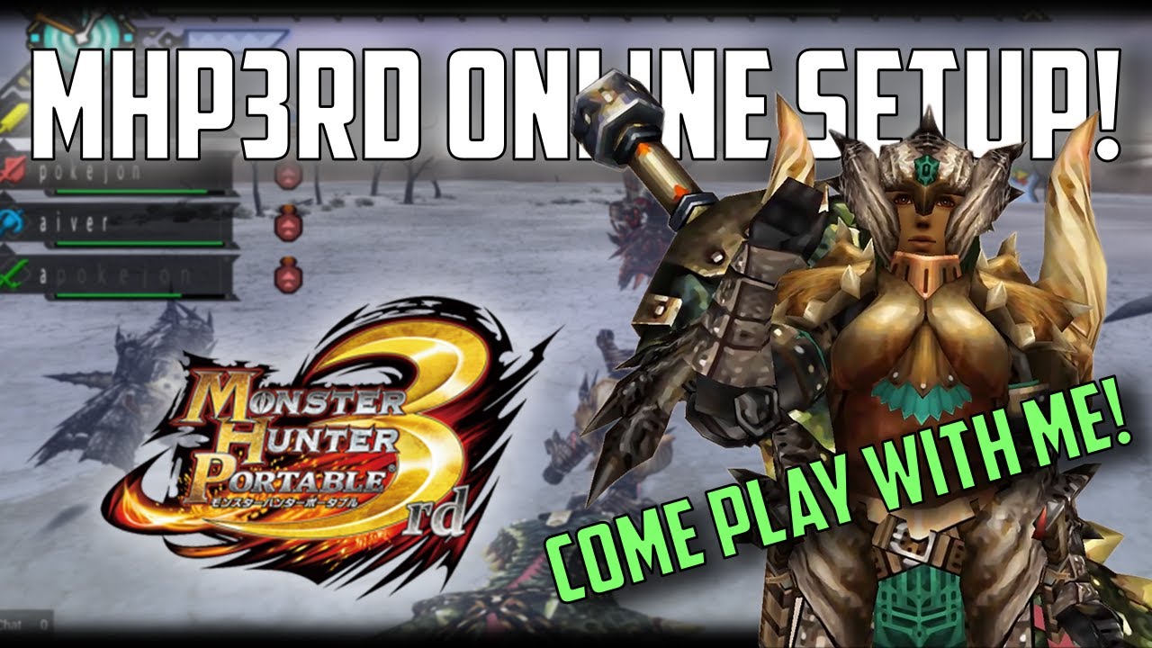 PLAY MHP3RD WITH ME! How to play online!