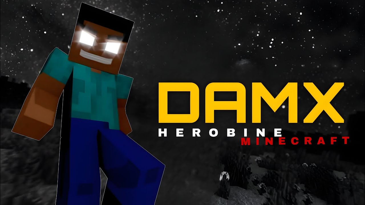 Minecraft!!   Herobine  🥶😱💀 DAMX 