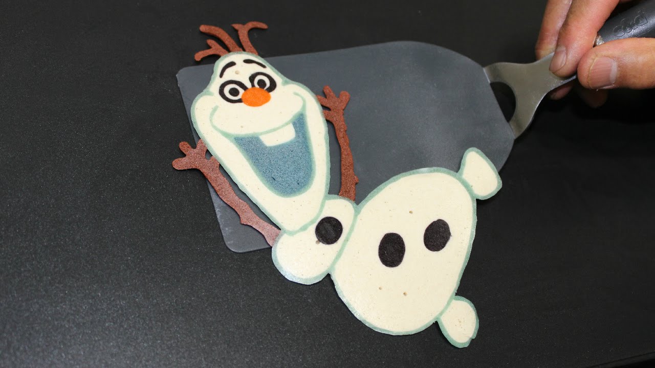 Pancake Art - Frozen Olaf Disney Snowman by Tiger Tomato
