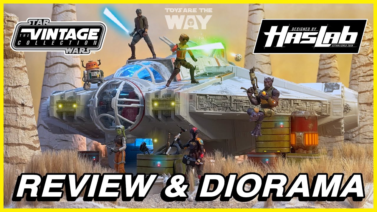 Star Wars The Vintage Collection THE GHOST HASLAB | Ahsoka | Rebels | Review & Diorama!!