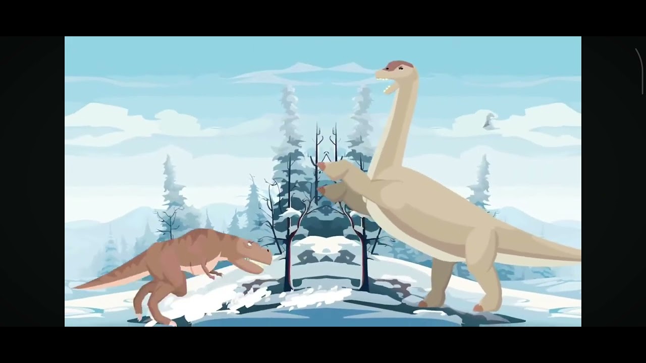 Tiranosaurio rex 🦖🆚 braquiosaurio 🦕|exard flash|mundo increíble de niños 