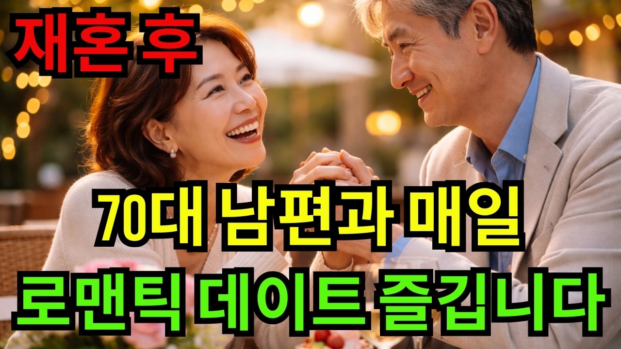 황혼로맨스! 재혼 후, 70대 남편과 매일 로맨틱 데이트 즐깁니다 | 노부부 행복 | 인생 재탄생