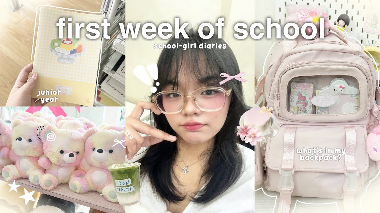 *REALISTIC* back to school 2025 📔🎀 whats in my backpack, productive study vlog, school must-haves!