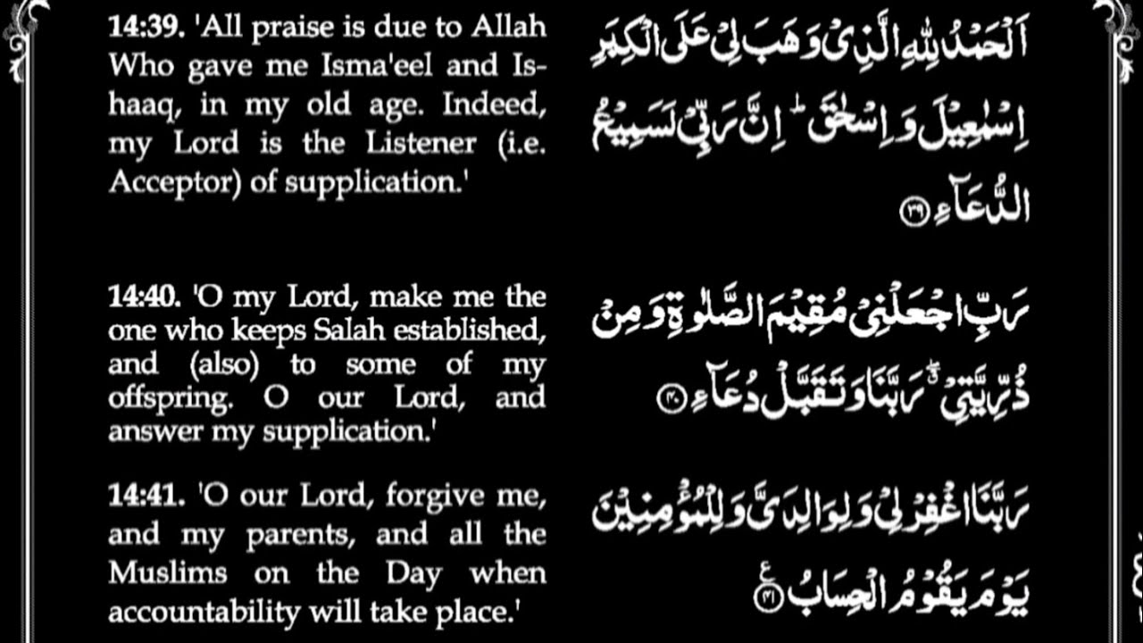 Words of Allah for unbelievers | Surah Ibrahim AS (Abraham)