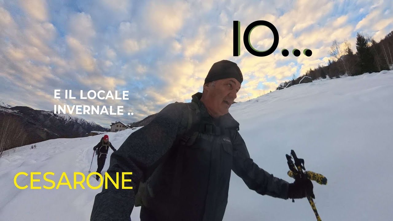 DAVIDONE IN ACTION: CON CESARONE IN UN MARE BIANCO AL LOCALE INVERNALE PERPIGNASCA