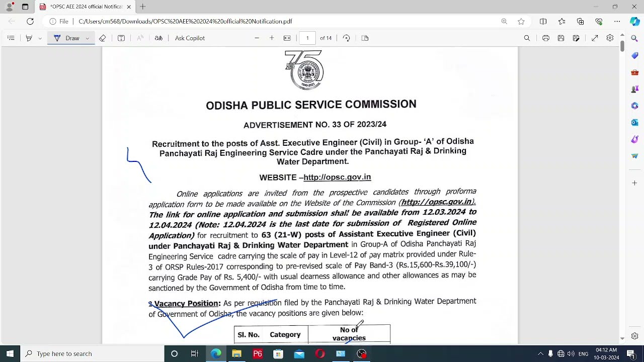 OPSC AEE Recruitment 2024 | OPSC Assistant Executive Engineer Notification Out | OPSC Recruitment