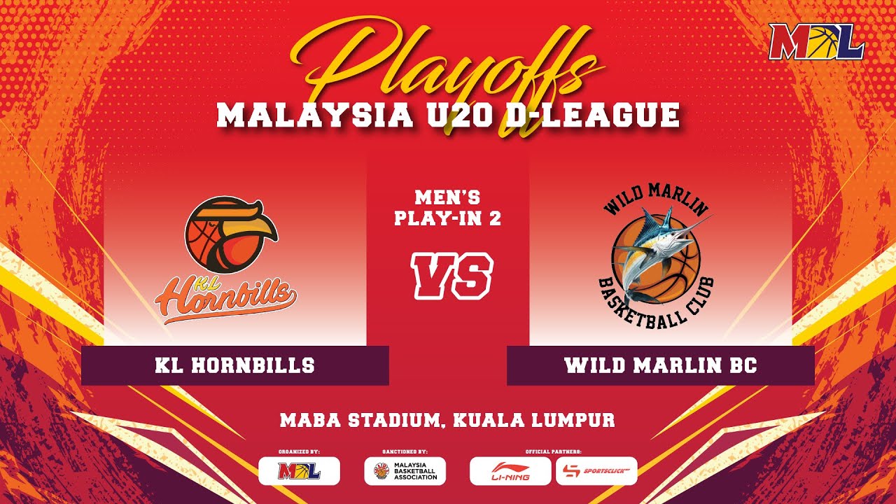 [LIVE] MBL U20 D-League 2025 Game 53 | KL HORNBILLS  vs WILD MARLIN BC