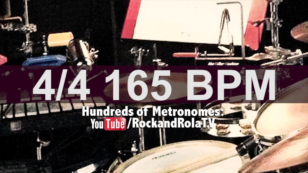 🔴 165 BPM Pop Percusion Metronome