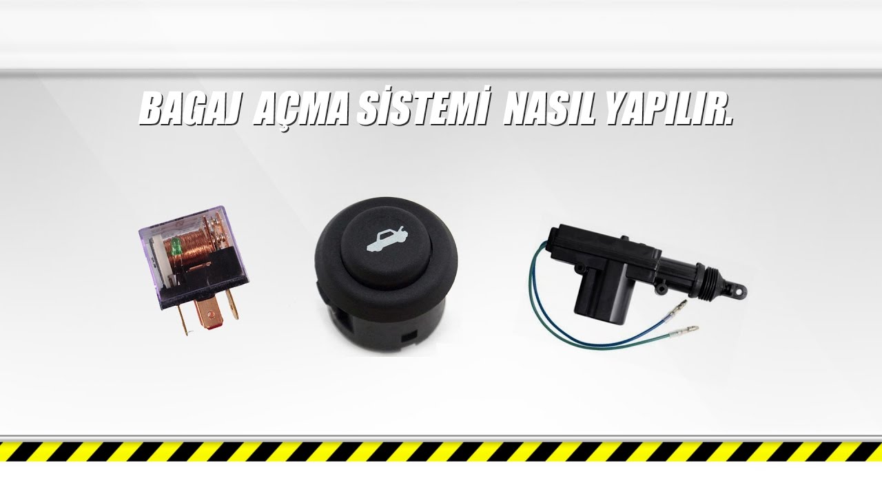 Bagaj Açma Mekanizması Nasıl Yapılır?,(Kumanda ve Buton İle)