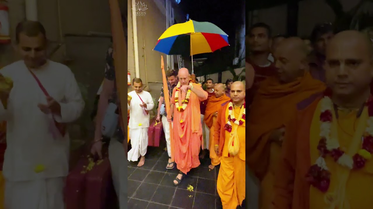 Welcoming HH Indradyuman Swami Maharaj 31st 2024...#welcome#maharaj  #coming #iskcon #iskconkolkata