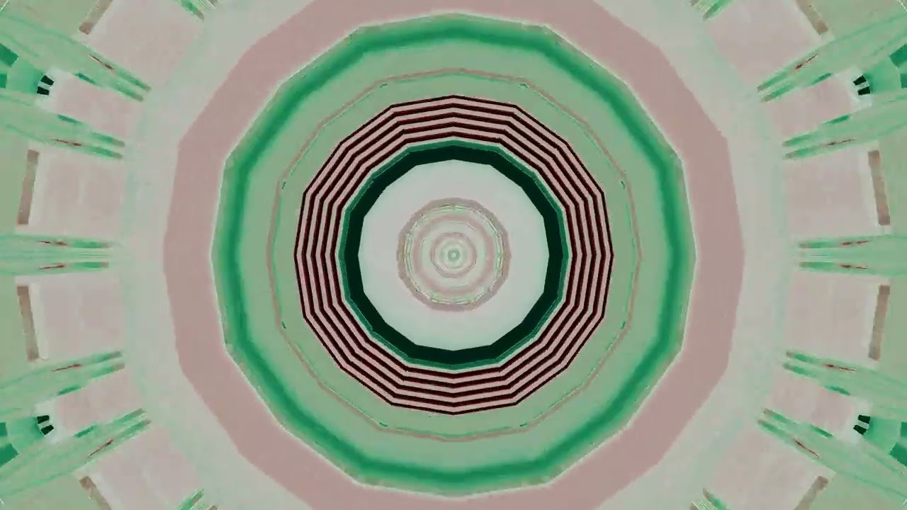 10 hours Red Green Neon Tunnel Screensaver 4k UHD 60fps VJ Loop