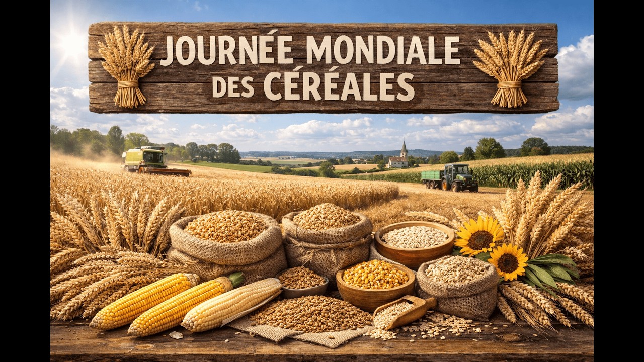 Vidéo n° 189 * Date : 7 mars * Journée mondiale des céréales