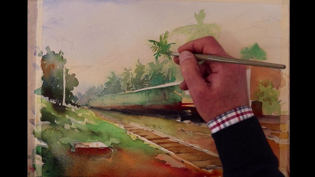 Cómo pintar un paisaje con Acuarelas