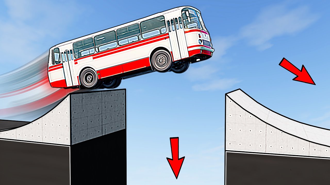 Cars vs. Longest Pit in BeamNG drive
