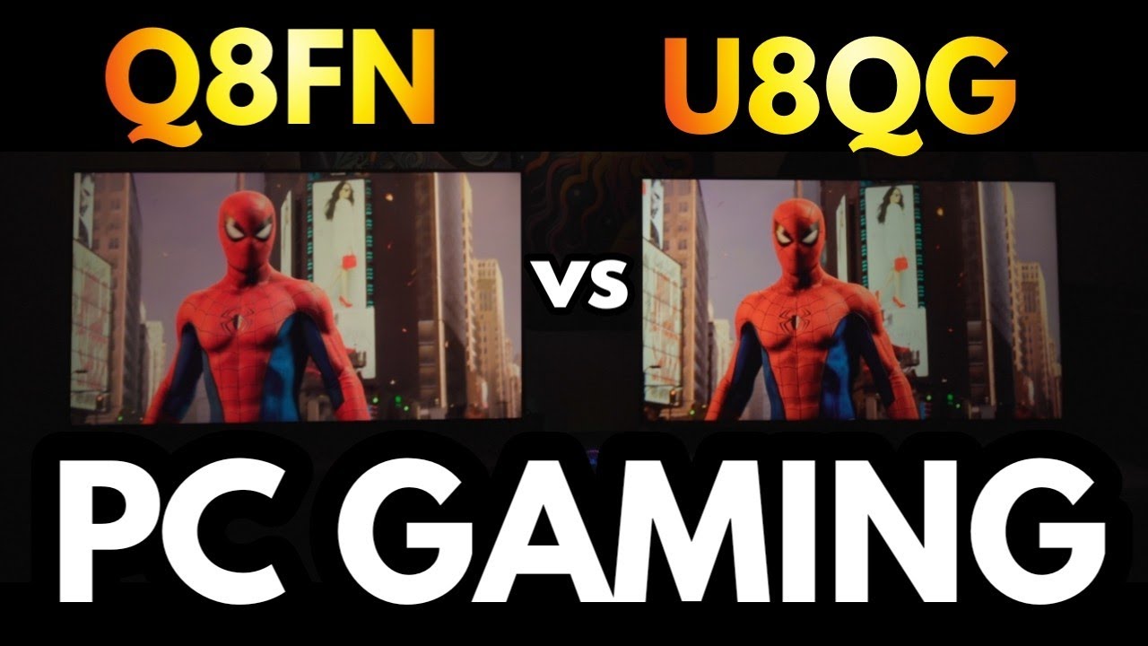 High-End PC Gaming On Hisense U8QG VS Samsung Q8FN