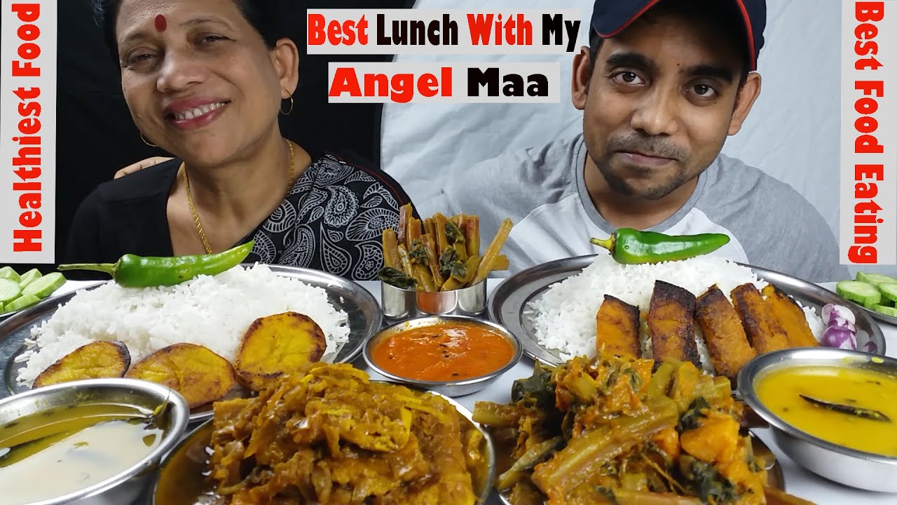Food Eating Omelette Curry and Fries with Rice Mukbang Healthy Lunch
