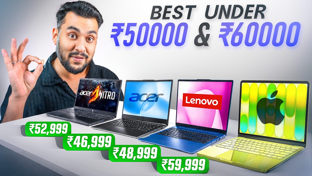 Best Laptops Under 50000 and 60000 - Amazon Flipkart Sale Guide !