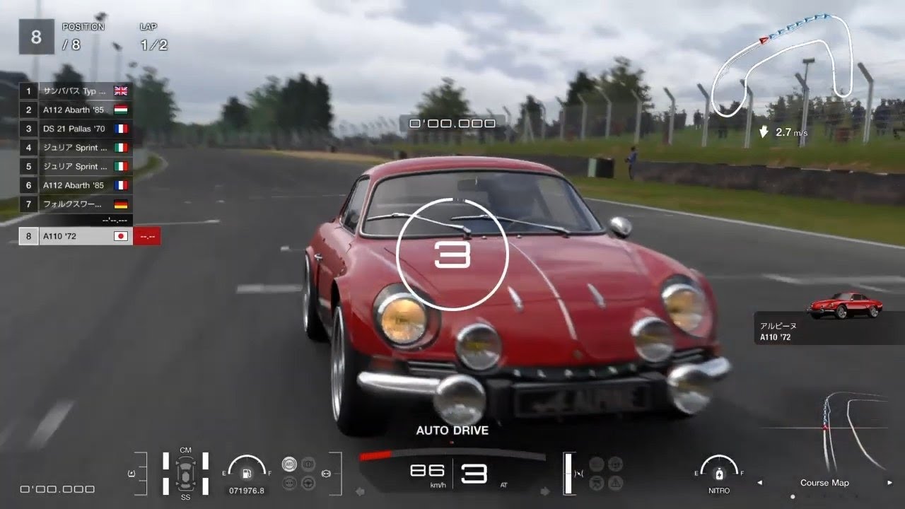 PS4 GT7 1/9ウィークリーチャレンジ「サンデーカップ・クラシック（ロードカー限定）」ブランズハッチ・インディ　2周（難易度イージー設定）