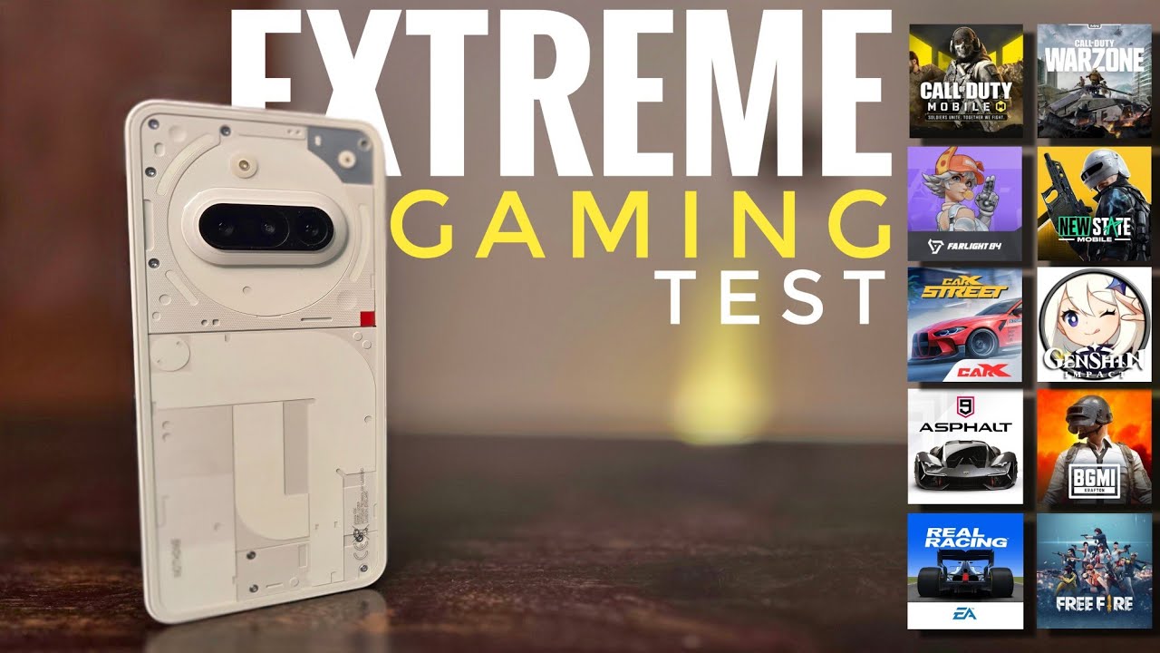 Nothing Phone 3a vs Top Mobile Games – Performance Tested!😱
