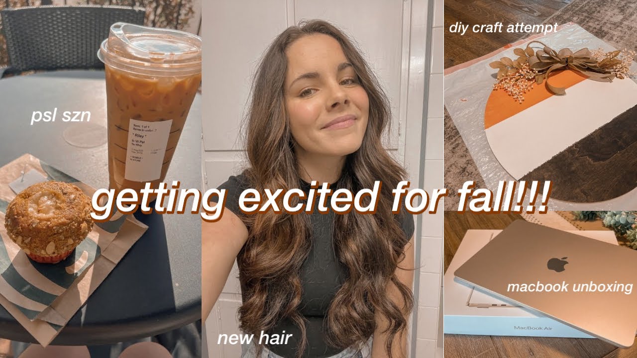 FALL VLOG | goal setting, starbucks run, copper balayage, fall diy craft, mac unboxing!!!