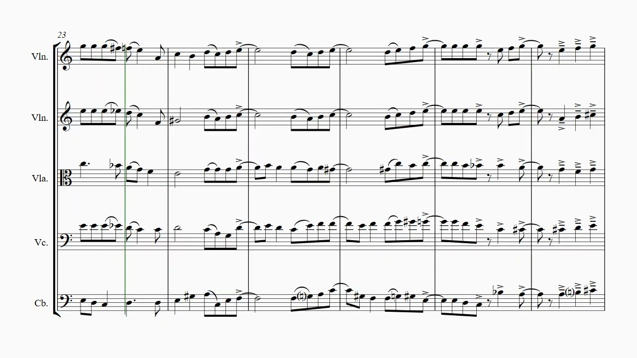 Thank you for the music - ABBA - String Quintet