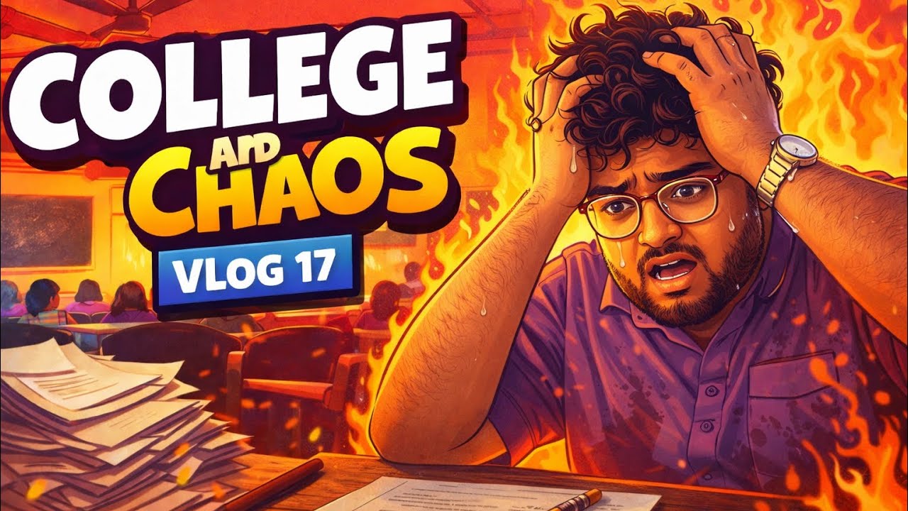 Vlog-17 College & Chaos 🤯￼