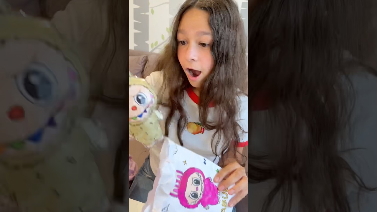 Labubu Squishy DIY Niespodzianka Blind Bag 🩷🤩 #shorts #labubu