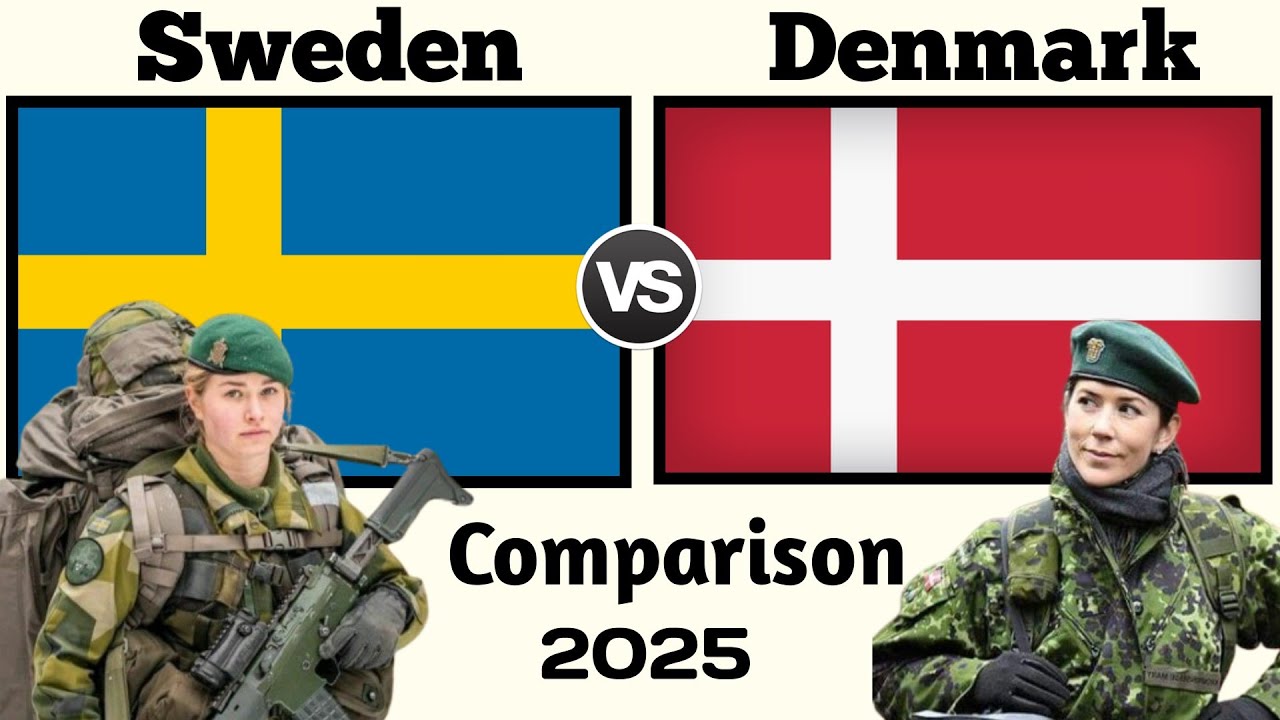 Sweden vs Denmark Military Power Comparison 2025 | Denmark vs Sweden Military Power 2025 