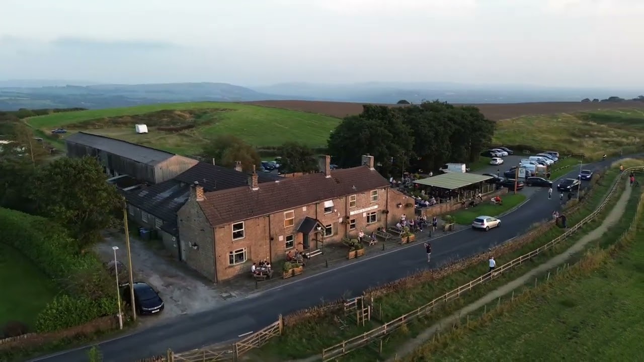 Return to Werneth Low,  Hare and Hounds Restaurant, Stockport - DJI 4K Drone Footage