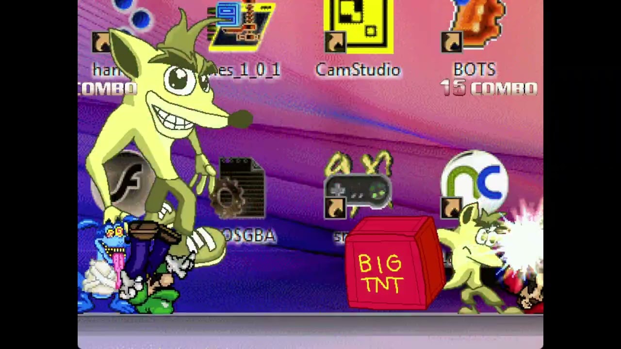 MUGEN Request: Super Mario (SM853) & Super Luigi (SM853) VS Crash Bandicoot (MOC1105) & Ripper Roo