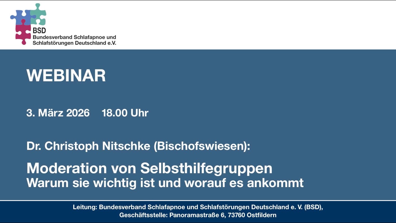 Moderation von Selbsthilfegruppen | 3.3.2026 | Dr. Christoph Nitschke (Bischofswiesen)