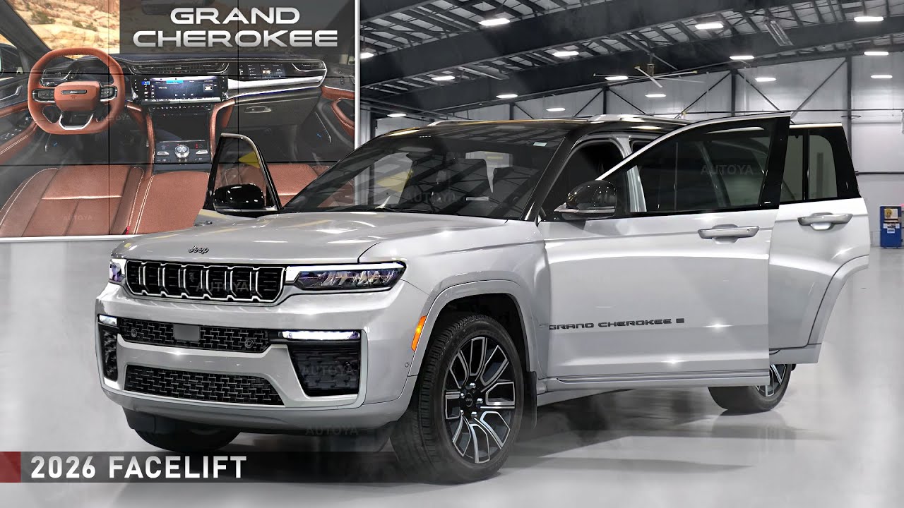 Новый Jeep Grand Cherokee 2026 года — обновление интерьера и рестайлинг экстерьера. Предварительн...