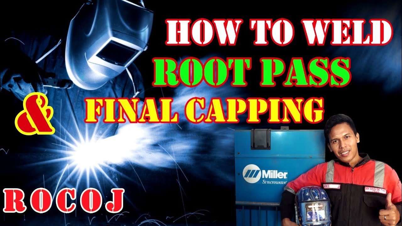 How to weld root pass & final capping 1F or fillet joint welding position using smaw