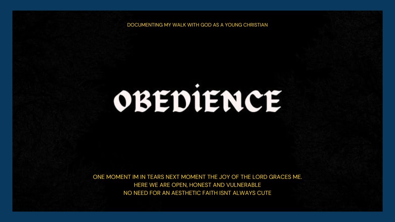 EP1.Documenting my walk with God as a young Christian||A call for Honesty with God ||🫧