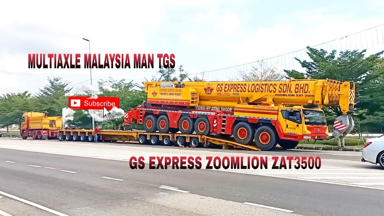 Multiaxle loading zoomlion mobile crane ZAT3500