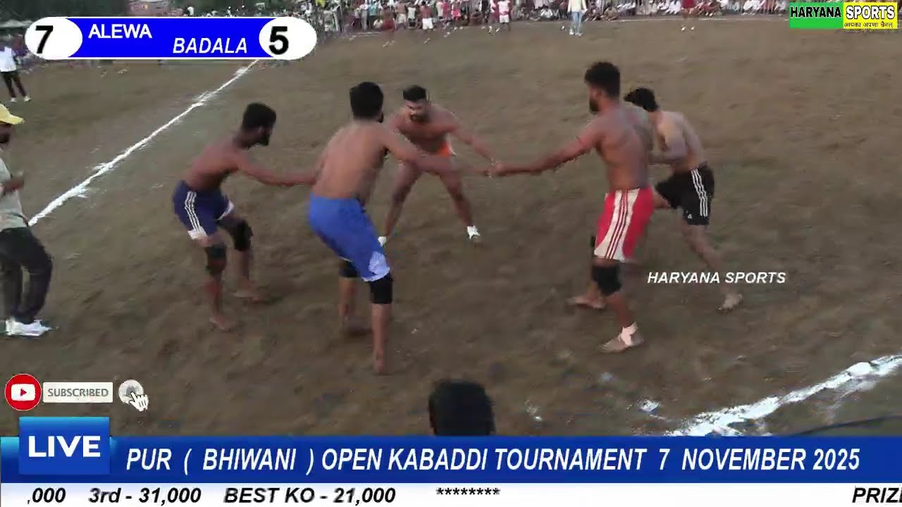 Alewa VS Badala Highviltage Match At Pur Kabaddi Cup Haryana Sports