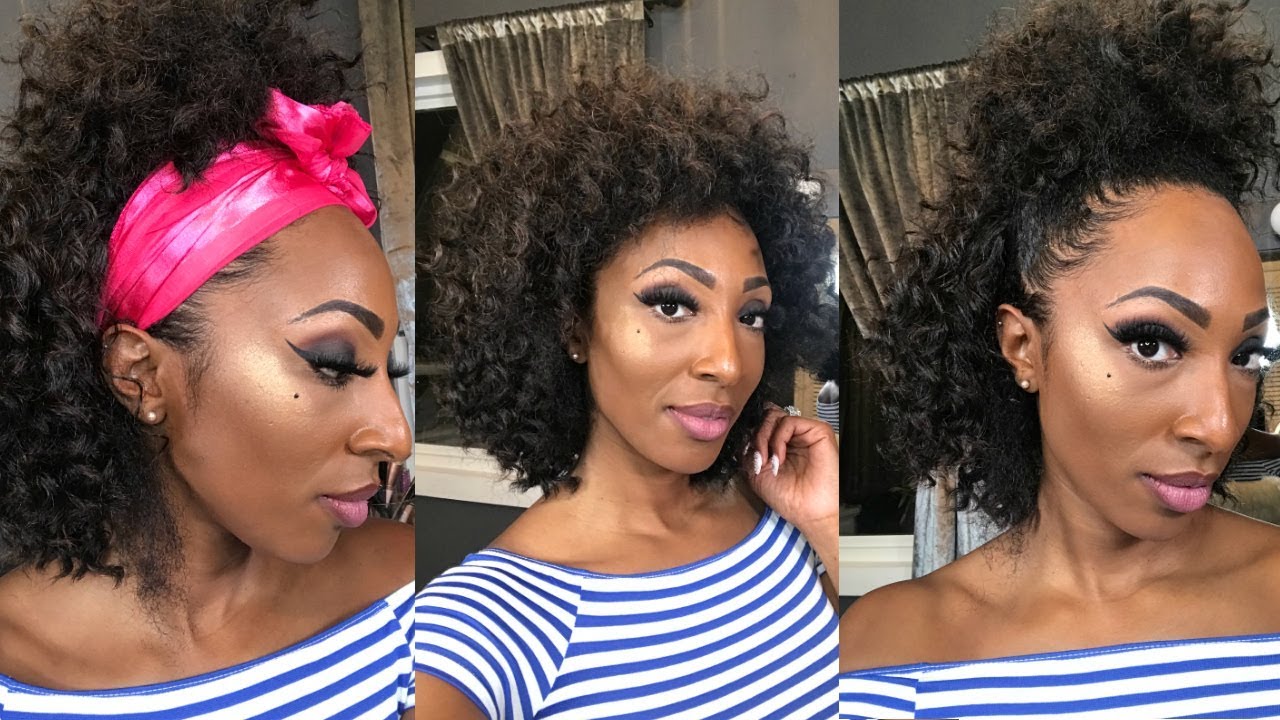 Half Wig Tutorial On Natural Hair