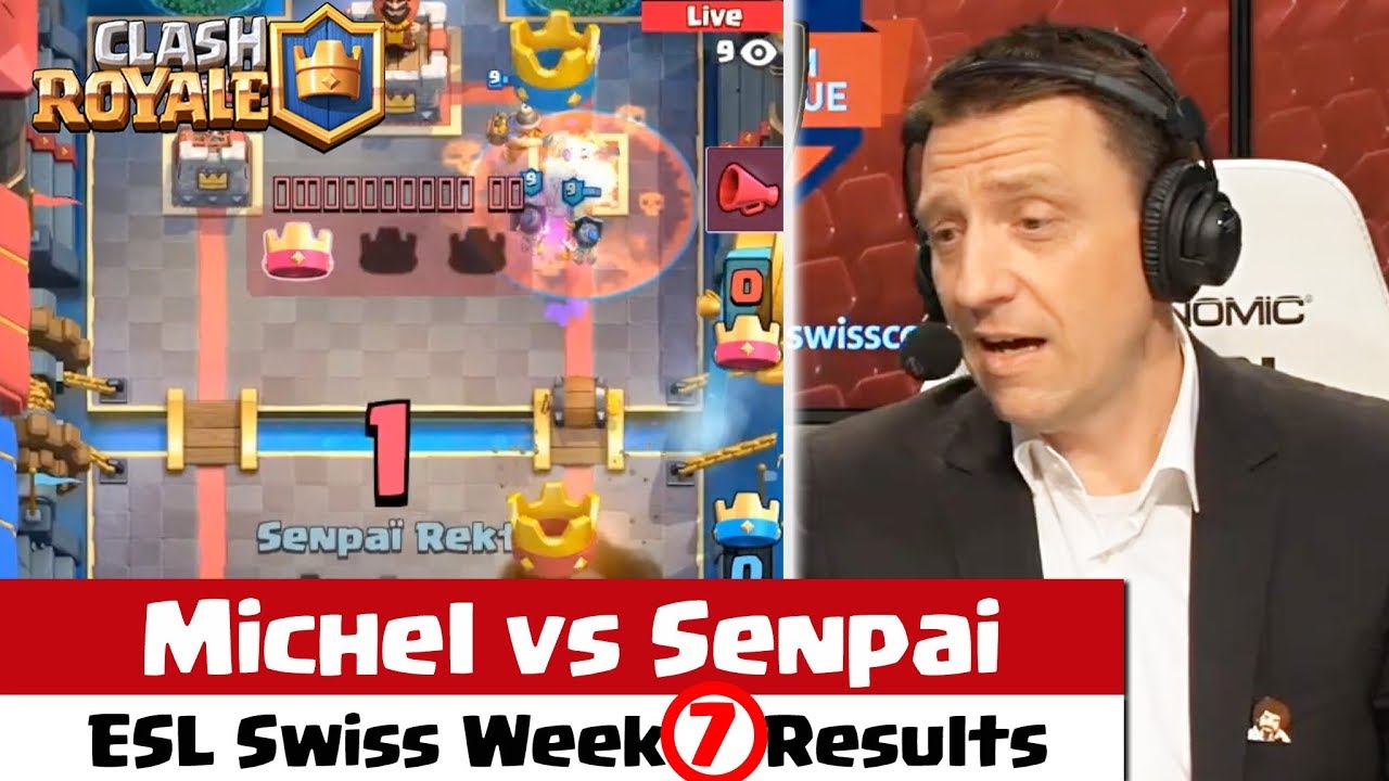[Swiss German] Michel vs Senpai - ESL Swiss Clash Royale - Swisscom Hero League S1 Week 7 Results