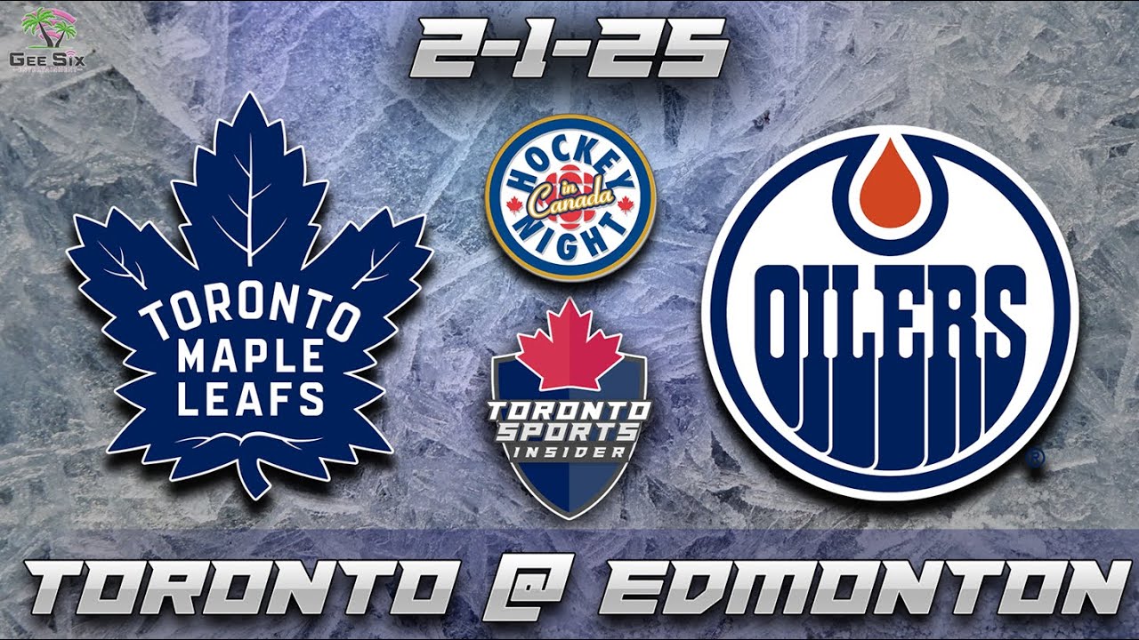 2-1-25 Toronto Maple Leafs vs Edmonton Oilers Game Audio | NHL LIVE Gamecast & Chat