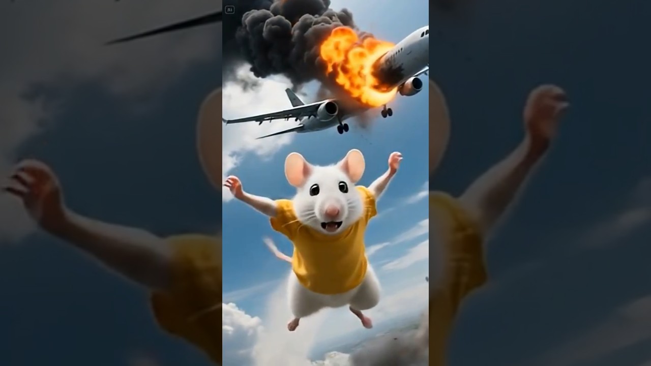 الفأر قرقود المسكين أهله كلهم ماتوا وبقى مش لاقي ياكل ونهاية صادمة 😢#mouse #shorts #ai #rat  #viral