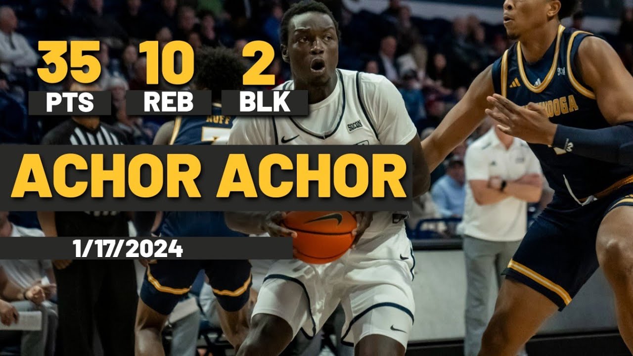 Achor Achor Samford Bulldogs 35 PTS 10 REB 2 BLK vs Western Carolina Catamounts
