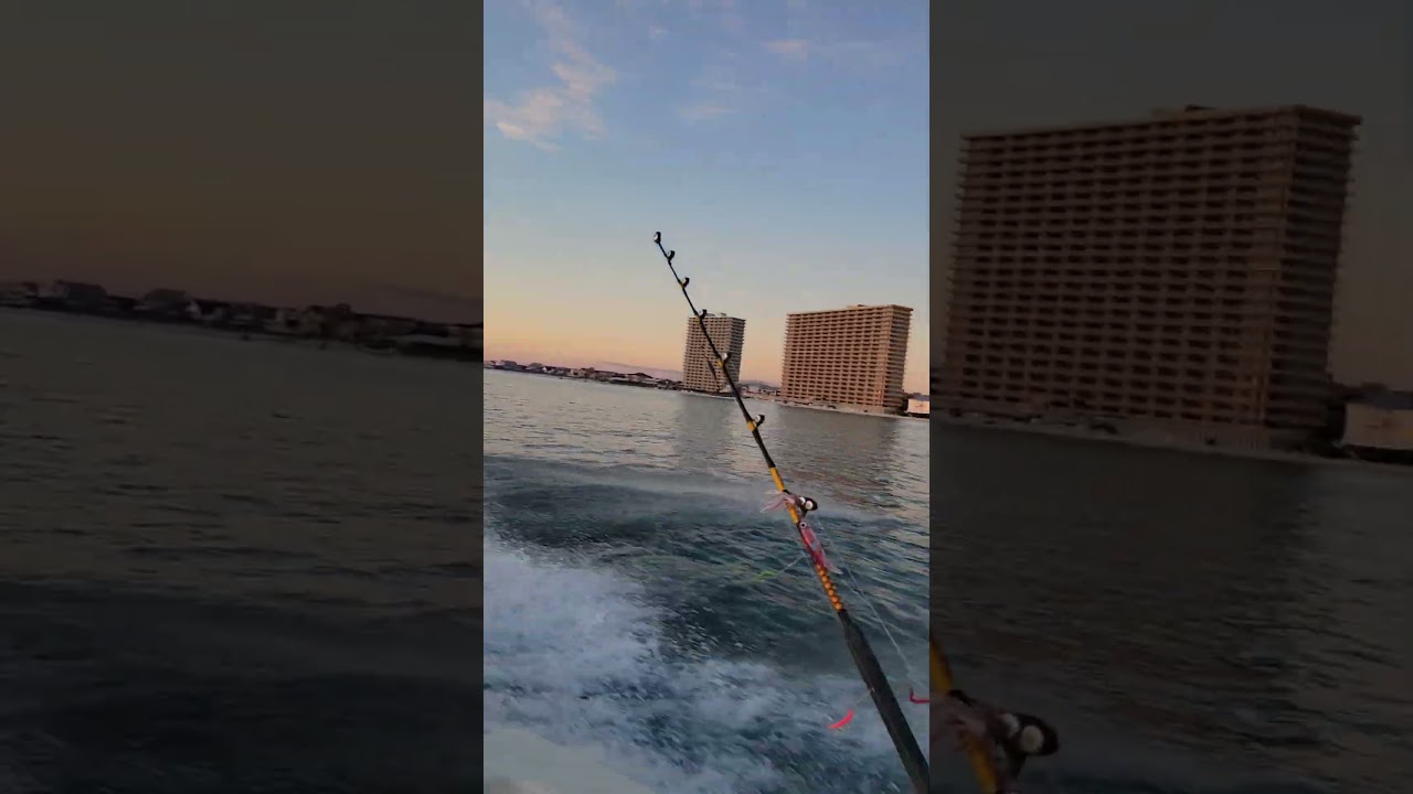 sunsetting Panama city beach #PCB #PanamaCityBeach #sunset #PCB2026 #boat #saltwaterfishing