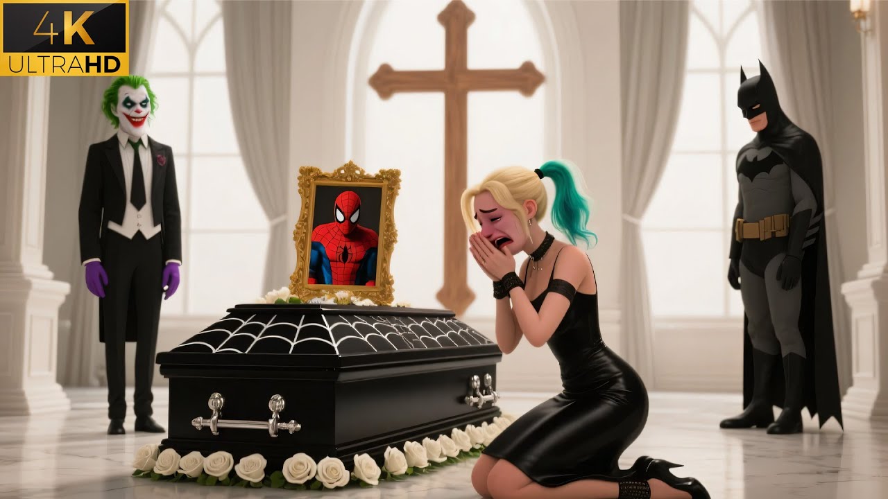 Drama! The Dark Truth Behind Spider-Man’s Funeral Was Harley Quinn the Mastermind?! | SpiderMan AI
