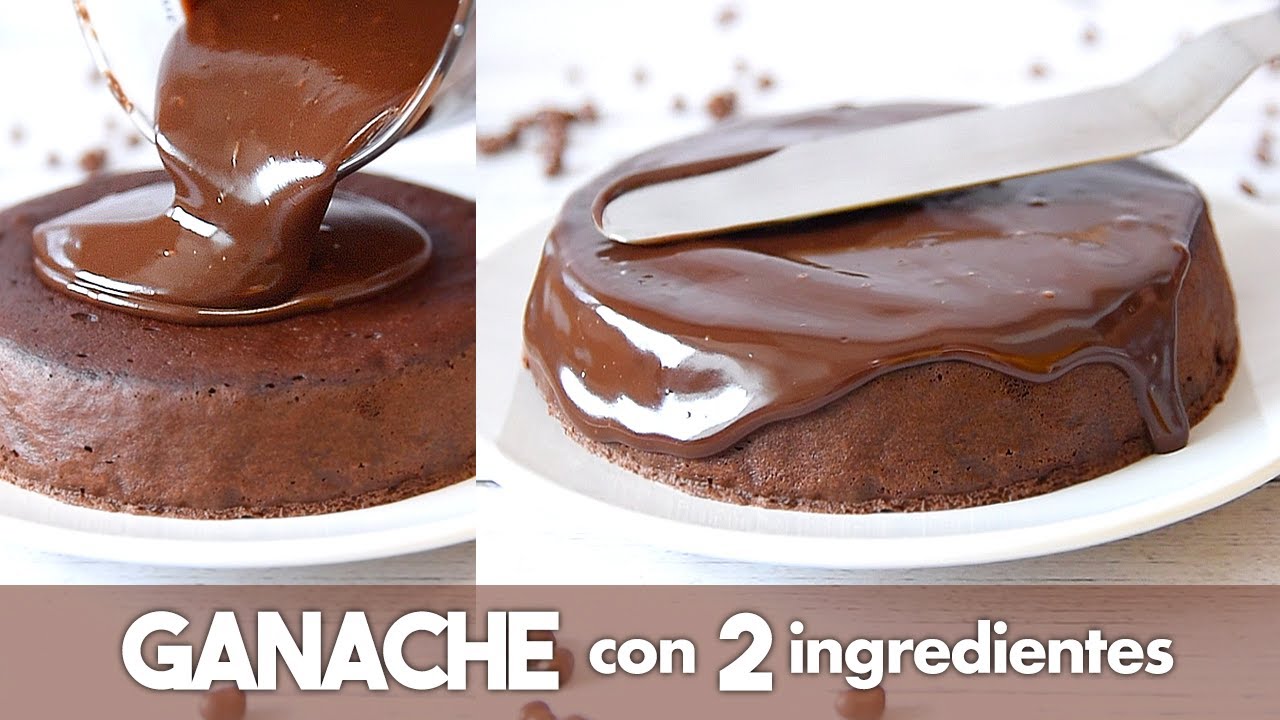 GANACHE de CHOCOLATE para COBERTURA con 2 Ingredientes 🍫