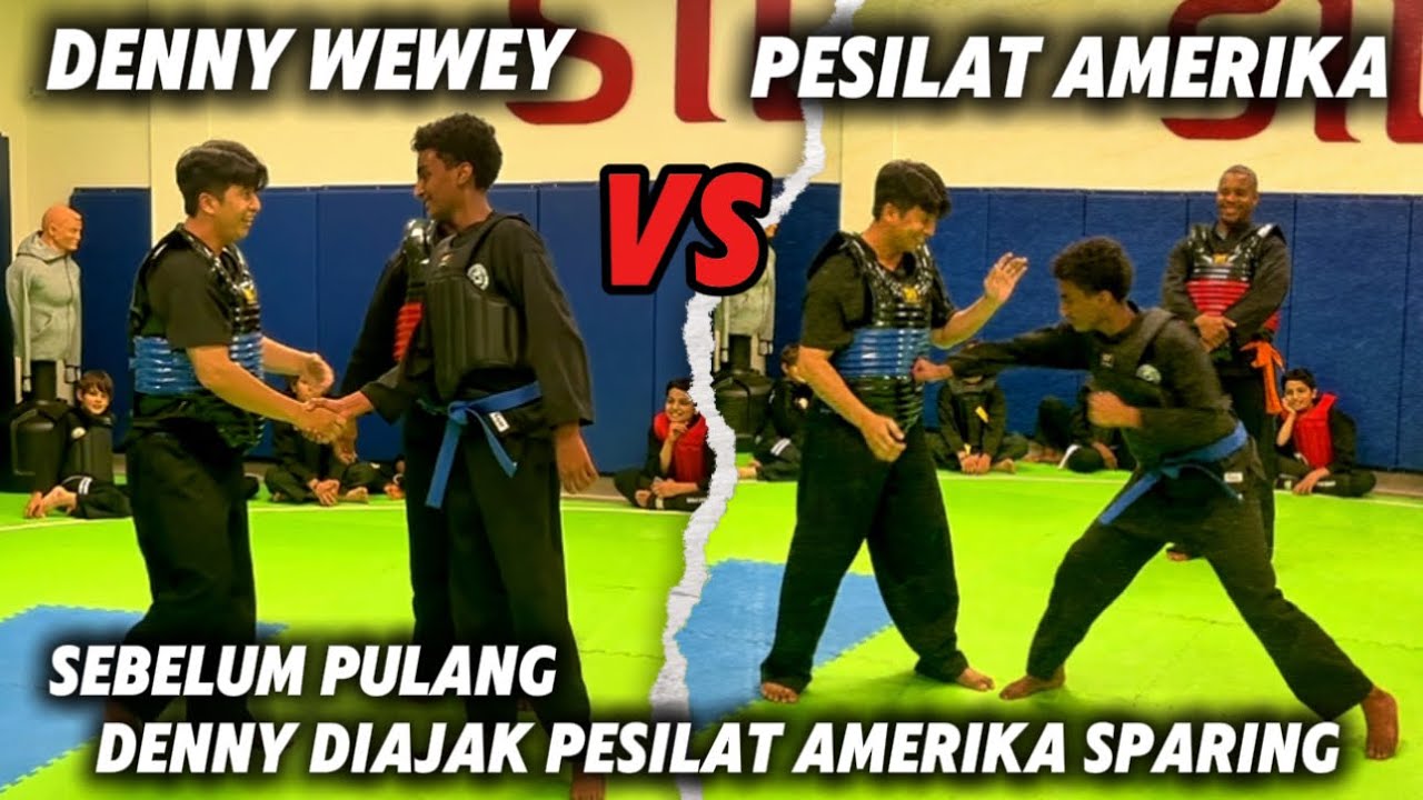Sebelum Pulang Denny diajak Sparing lagi Pesilat Amerika
