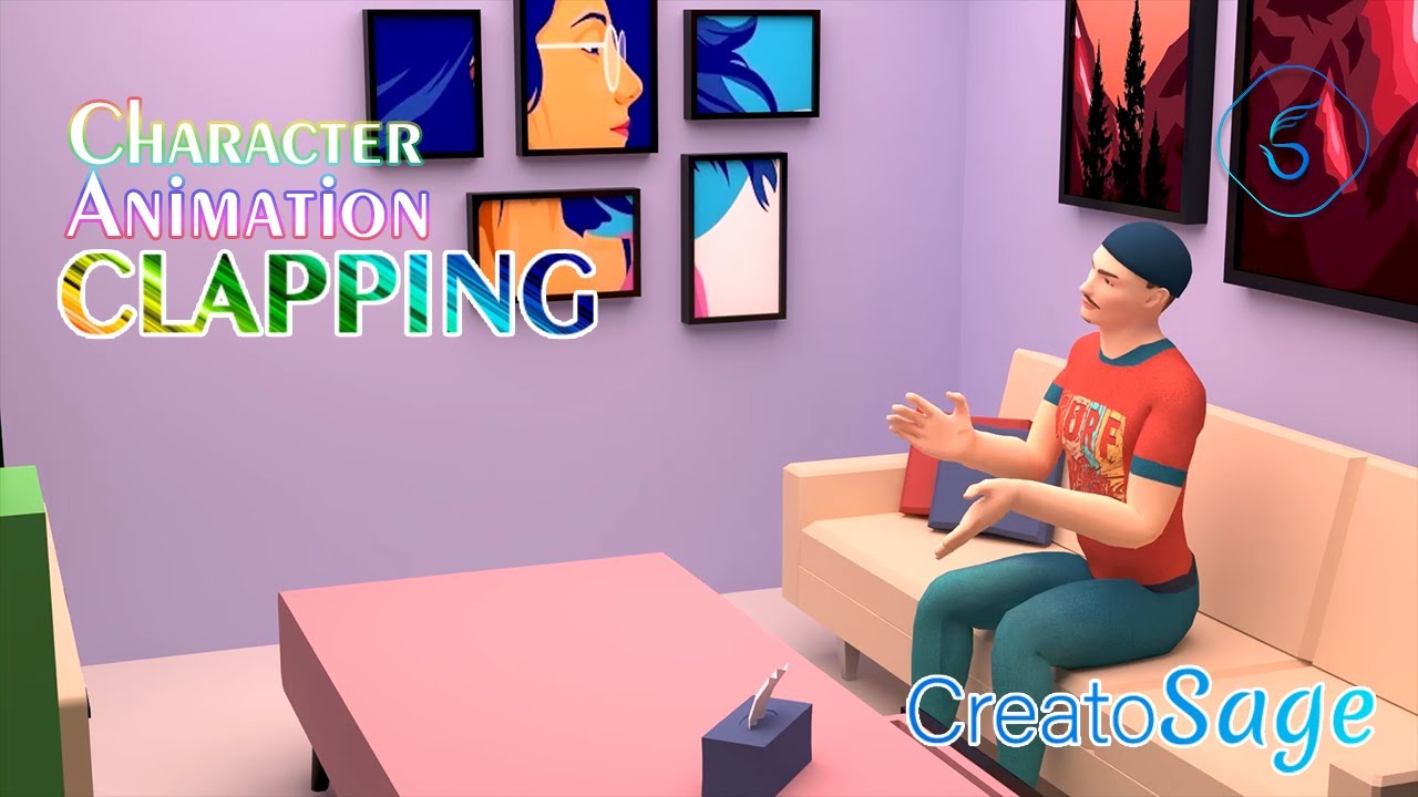 Character Animation Clapping