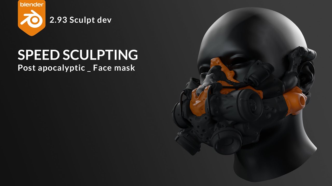 Blender 2.93 speed sculpting  -Post apocalyptic mask