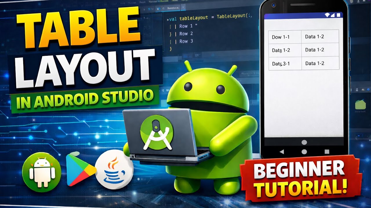 Table Layout Tutorial for Android Studio App Development [2025] #androidstudio #tablelayout #android